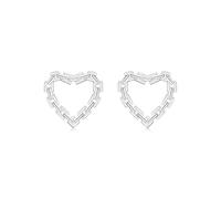 Lllunimon Orecchini a perno Chain Love Street Style Minimalista Gioielli Orecchini da donna in argento sterling 925 Orecchini di tutti i giorni Un regalo per lei