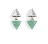 Lllunimon Orecchini a perno in argento 925 per donna con design geometrico a triangolo Accessori moda Gioiello speciale da regalo per donna, moglie, fidanzata