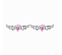 Lllunimon Orecchini Ali Cuore Diamante Rosa 925 Orecchini Da Donna Angelo Custode Ispirato Gioielli Da Indossare Tutti I Giorni Un regalo per lei