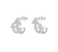 Lllunimon Orecchini con zircone a doppia freccia Orecchini da donna in argento sterling 925 pieni di ornamenti di zirconi da indossare tutti i giorni Un regalo per lei