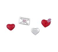 Lllunimon Orecchini da donna in argento sterling 925 amore busta orecchini romantici orecchini a bottone ogni giorno abbinamento regalo di San Valentino