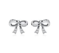 Lllunimon Orecchini da donna in argento sterling 925 orecchini con fiocco vintage ogni giorno orecchini eleganti accessori da sposa regalo per lei