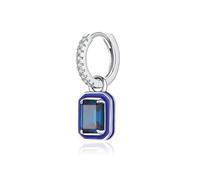 Lllunimon Orecchini da donna in argento sterling 925 Orecchini con zirconi colorati Gioielli a contrasto freddi da indossare tutti i giorni Un regalo per lei,Blu