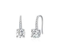 Lllunimon Orecchini da donna in argento sterling 925 Solitario orecchini a quattro punte orecchini da sposa da indossare tutti i giorni un regalo per lei