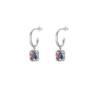 Lllunimon Orecchini di zirconi colorati Orecchini da donna in argento sterling 925 Gioielli eleganti ispirati all'universo Indossare tutti i giorni Un regalo per lei