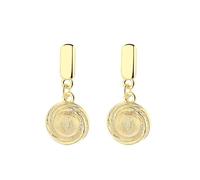 Lllunimon Orecchini in argento sterling S925 texture a spirale Gioielli sferici opachi Stile elegante e semplice Regali da indossare tutti i giorni per lei,D'oro
