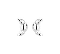 Lllunimon Orecchini Shikan S925 in argento, forma a cornetto baguette, accessori strutturati, stile semplice Regali da indossare tutti i giorni per lei,C