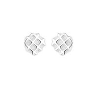 Lllunimon Orecchini Shikan S925 in argento, forma a cornetto baguette, accessori strutturati, stile semplice Regali da indossare tutti i giorni per lei,A
