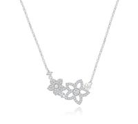 Lllunimon Perla floreale Collana in argento sterling S925 ciondolo elegante Stile romantico ed elegante Regali da indossare tutti i giorni per lei