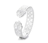 Lllunimon S925 argento di buon auspicio nuvola rame rame anello in rilievo gioielli di ispirazione orientale wabi-sabi stile estetico Regali da indossare tutti i giorni per lei
