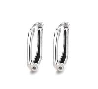 Lllunimon Vintage distressed punk S925 orecchini in argento sterling gioielli concavi irregolari sottocultura hip-hop stile minimalista Regali da indossare tutti i giorni per lei