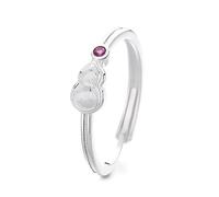 Lllunimon Zucca viola pietra preziosa S925 anello d'argento orientale poetico ispirato gioielli eleganti minimalisti gioielli da indossare tutti i giorni un regalo per lei