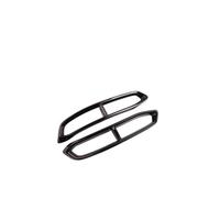 LLLyyyJ Terminali Scarico Auto per Audi A6 C8 2019 2020 2021 2022 Marmitta Tubo di Scarico Coda Copertura Trim Tubi Finali Auto.,B-Shape A-Black