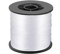 LLMSIX Lenza da pesca da 200 metri, 0,8 mm 25,9 kg, monofilamento in nylon trasparente, filo invisibile per pesca, artigianato, filo ispessito