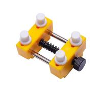 LLMWFA Base quadrata rotonda for cassa deII'orologio, supporto for nero Staffa a spirale gialla, sedile fisso for strumento di riparazione 1 pezz0(8.3 * 5.0 * 3.7cm)