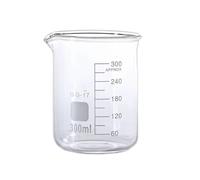 LLMWFA Becher trasparente da 50-3000 ml, becher in vetro borosilicato con beccuccio, basso spesso for laboratorio chimico(300)