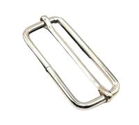 LLMWFA Fibbie a rullo con perno Tri-Glides, fibbie di regolazione scorrevoli in metallo argentato, smontaggio semplice, 10 pezzi(25mm)