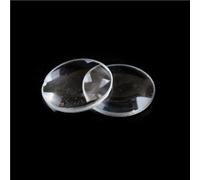 LLMWFA Lente ultra trasparente biconvessa for occhiali 3D VR, lente d'ingrandimento diametro 25 mm, lunghezza focale 45, in vetro condensatore 2 pezzi