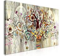LLNN Albero della vita di Gustav Klimt Landscape Wall Art Canvas Poster e stampe scandinave Immagine di arte moderna per soggiorno 80x170cm Senza cornice