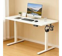 LLNWDNB Scrivania Regolabile in Altezza per Ufficio e Computer con Pannello Intelligente 3 Memorie Scrivania Elettrica,Tavolo con Supporto Cuffie/Portabicchiere per Ufficio C,100CM