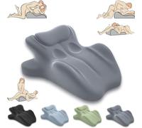 LLNWYGEB Cuscino per Coppia 27° - Cuneo in Memory Foam per Un Comfort e Una connessione Migliori - Cuscino ergonomico, Fodera Facile da Pulire,Grigio