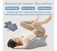 LLNWYGEB Cuscino per Coppia 27° - Supporto in Memory Foam per l'intimità, Cuscino ergonomico per Coppia, Sollievo Lombare, Collo e Schiena,Verde