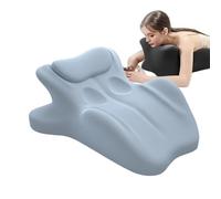 LLNWYGEB Cuscino per Coppie a 27° per intimità e Supporto, Angolo di 27°, Cuscino per Coppie Sweet Spot, Cuneo in Memory Foam, Cuscino ergonomico per Coppie,Blu