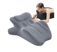 LLNWYGEB Cuscino per Coppie a 27° per intimità e Supporto, Angolo di 27°, Cuscino per Coppie Sweet Spot, Cuneo in Memory Foam, Cuscino ergonomico per Coppie,Grigio