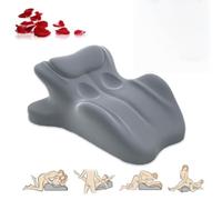 LLNWYGEB Cuscino per l'intimità di Coppia a 27° - Piacere Migliorato, Supporto ergonomico - Cuscino a Cuneo Sweet Spot con Memory Foam,Grigio
