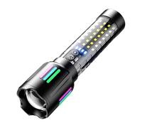 LLNWYGEB Torcia LED Ricaricabile Ad Alta Luminosità, Torcia Super Luminosa con 5 modalità E Impermeabile, Torcia Portatile per Campeggio Ed Emergenze