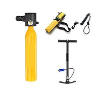 LLOOPK Bombola Subacquea, 0.5L Nuova Mini Bombola di Ossigeno for Immersioni Subacquee for L'insegnamento della Respirazione Subacquea Attrezzatura for L'immersione Respiratoria(Yellow)