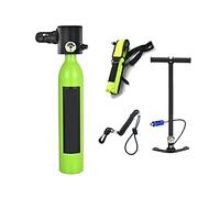 LLOOPK Bombola Subacquea, Bombola di Gas Riserva Emergenza Subacquea Portatile Dotata Un Set Completo Bombole Ossigeno for Respiratori Subacquei(Green Package C)