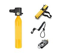 LLOOPK Bombola Subacquea, Mini Bombola di Ossigeno da 0,5 Litri, Insegnamento Subacqueo, Attrezzatura Subacquea for Respirare(Yellow)