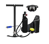 LLOOPK Bombola Subacquea, Respiratore da Immersione Portatile for Il Tempo Libero All'aperto for Adulti Dotato di Bombola Ossigeno 1 Litro(Black Suit E)