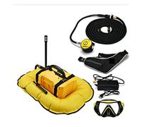 LLOOPK Bombola Subacquea, Ventilatore Subacqueo Intelligente Sovversione Aggiornamento Attrezzatura Subacquea Respiratore Ossigeno Pesca Branchie di Pesci Artificiali(D3000Yellow)