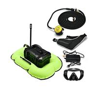 LLOOPK Bombola Subacquea, Ventilatore Subacqueo Intelligente Sovversione Aggiornamento Attrezzatura Subacquea Respiratore Ossigeno Pesca Branchie di Pesci Artificiali(D3000Green)