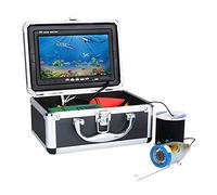 LLOOPK Cercatore di Pesci, Kit videocamera da Pesca Subacquea 7 "Pollici 1000TVL PCS LED. Lampada a infrarossi Video Video Fish Finder Lake sotto Il Pesce d'Acqua