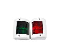 LLOOPK Coppia di Luci di Segnalazione Nautiche A LED Rosso E Verde con Bordo Bianco E Accessori Hardware Nautici