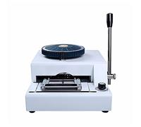 LLOOPK Macchina del Numero di Rilievo di Embosser della Scheda PVC 6 8D DIY. Macchina di codifica Lettere Numeri Embossing Codificatore a Caldo Stampaggio a Caldo 90AS(Coding Machine 68D)