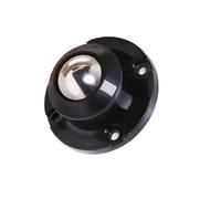 LLOOPK Ruote piroettanti, 4PCS Autoadesiva Caster Mini Ruote Girevoli in Acciaio Inox Ruota Universale di Rotazione 360 Gradi Puleggia for Mobili Cestino(Noir)