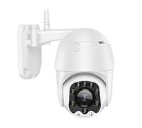 LLOOPK Telecamera di sicurezza, 4G SIM Card Telecamera IP Telecamera di videosorveglianza Sicurezza esterna PTZ Telecamera CCTV Audio a 2 vie Zoom ottico 5X Notte a colori(4mm,WiFi)