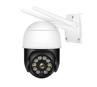 LLOOPK Telecamera di sicurezza, 5MP Camera PTZ Outdoor IP66 1080P Security Cam Videosorveglianza CCTV IP Dome Auto Tracking Audio bidirezionale Talk H.265(5MP Cam Add 128GB)