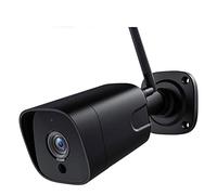 LLOOPK Telecamera di sicurezza, 5MP Wireless IP Camera Outdoor 1080P 2MP AI Human Detect CCTV Telecamera di sicurezza Audio bidirezionale IR Visione notturna Bullet Camera(5MP With 32G Card)