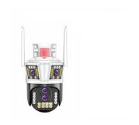 LLOOPK Telecamera di sicurezza, IP 360 Home App 8MP 4K Security Camera 4 Lens 10X Zoom 3 Screens PTZ Camera Two Way Audio Auto Tracking Color Night Vision(4 Lens add 128G Card)