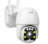 LLOOPK Telecamera di sicurezza, Telecamera IP 4G SIM Card Telecamera wireless esterna 5MP HD PTZ Telecamera di sorveglianza CCTV di sicurezza Speed Dome H.265(5MP 4G Camera)