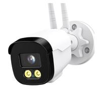 LLOOPK Telecamera di sicurezza, Telecamera IP GSM 5MP HD 4G SIM Card Telecamera di sicurezza bullet 1080P Telecamera CCTV esterna Rilevazione del movimento Sorveglianza P2P(5MP 4G Add 32G)