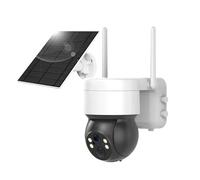 LLOOPK Telecamere di sicurezza, 3MP Outdoor Motion Tracking Color Night Vision Surveillance Battery Solar CCTV Camera(Wifi Camera 64G)