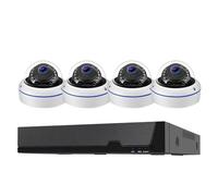 LLOOPK Telecamere di sicurezza, Sistema di telecamere audio POE sicurezza 4K 8MP Kit videosorveglianza esterna NVR Set CCTV IP for la casa