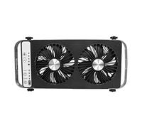 LLOOPK Ventilatore di scarico per camper, 12V DC Rv Ventilatore Da Tetto Silenzioso Portatile Letto Rimovibile Auto Muto Di Scarico A Due Vie Apribile Fila Radiatore Raffreddamento For Caravan(Noir)