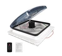 LLOOPK Ventilatore di scarico per camper, Tetto For Camper Con Ventola Di Ventilazione Telecomandata Sollevatore Elettrico 12V Ingresso E Uscita A 3 Velocità Scarico A Due Vie